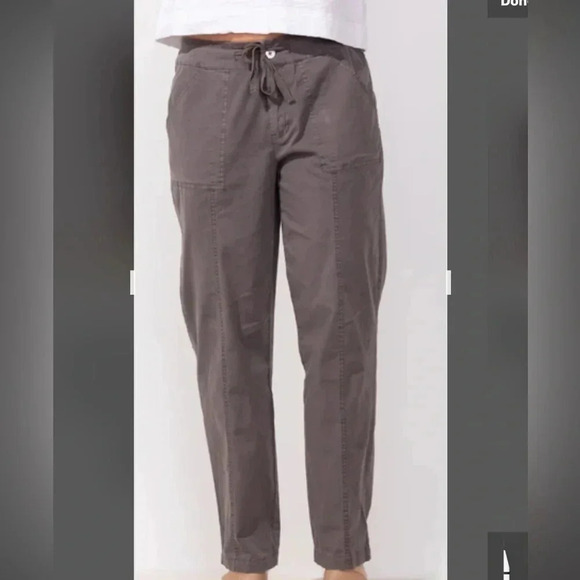 HABITAT  navy cotton pants.NWT 128$ drawstring,zipper,pockets,utility,coastal - Picture 15 of 16